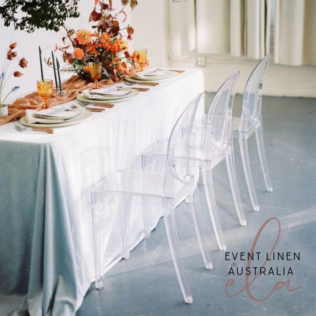 Dusty Blue Velvet Tablecloth