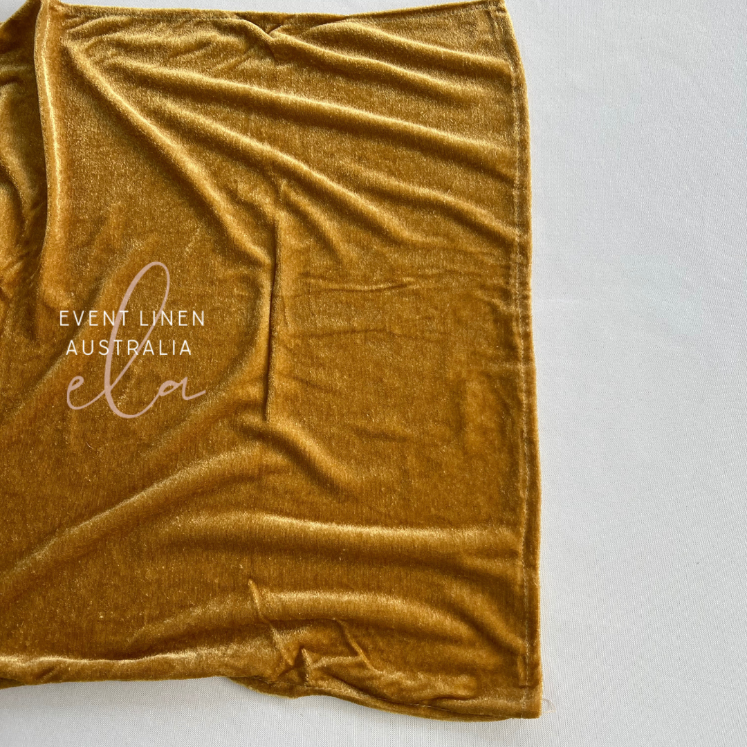 Gold Velvet Table Runner