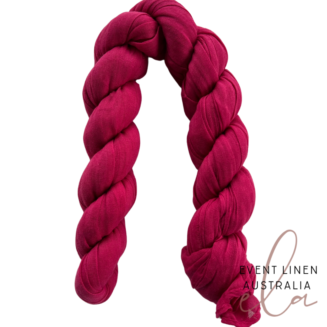 Hot Pink Cheesecloth Table Runner