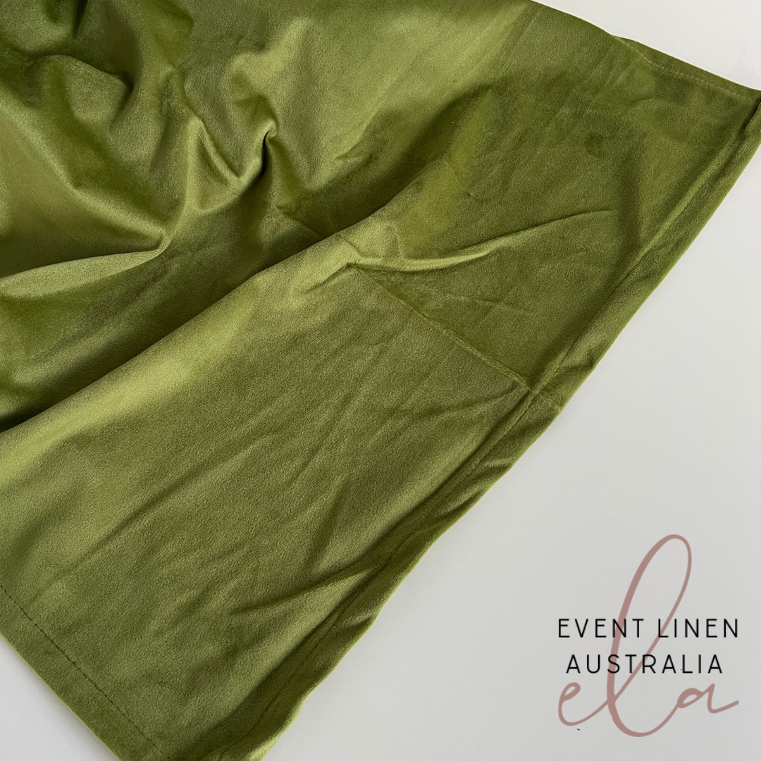 Grass Green High Quality Velvet Table Runner