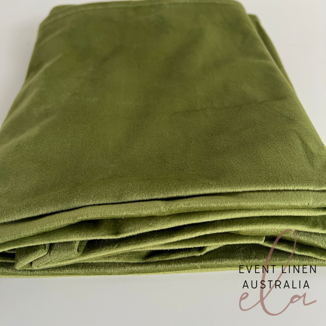 Grass Green High Quality Velvet Table Runner