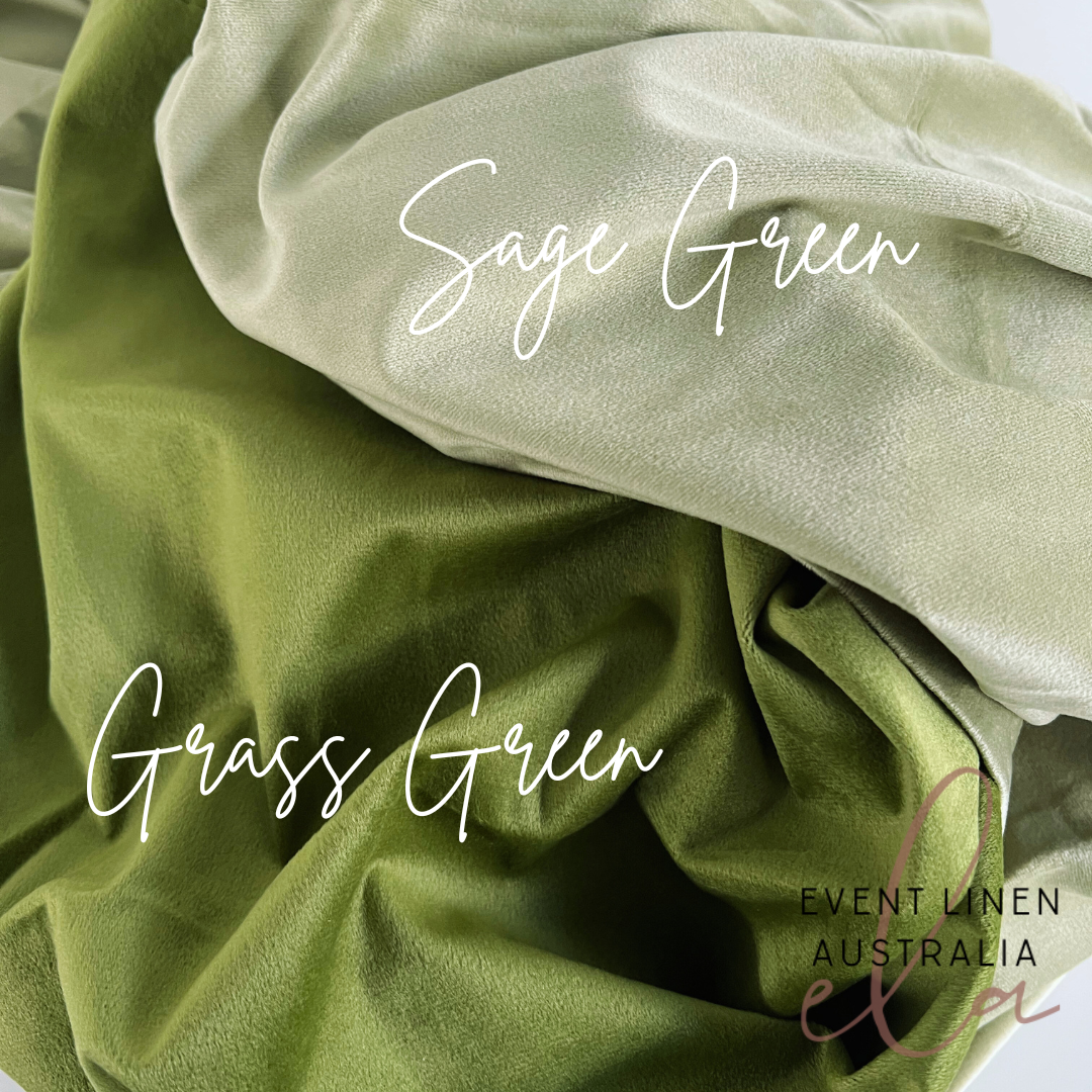 Sage Green High Quality Velvet Table Runner
