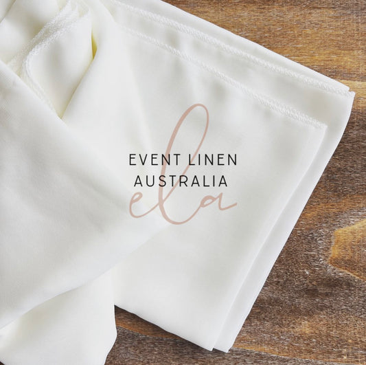 Ivory Chiffon Table Runner