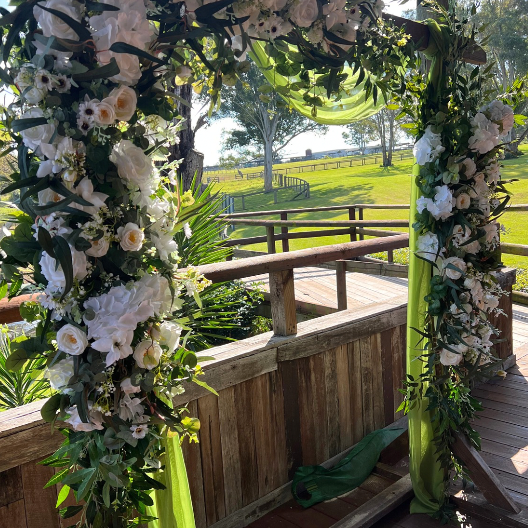 Olive Green Chiffon Table Runner