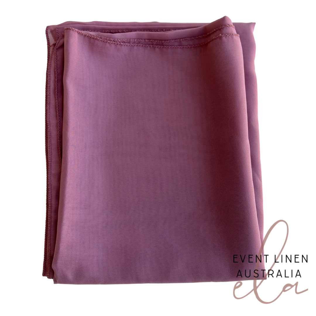 Dusty Rose Chiffon Table Runner