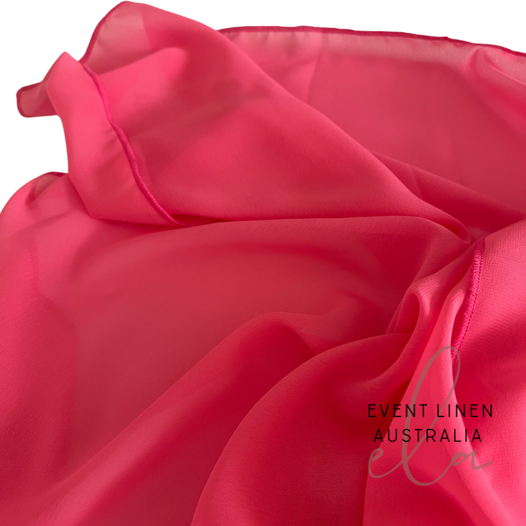 Hot Pink Chiffon Table Runner