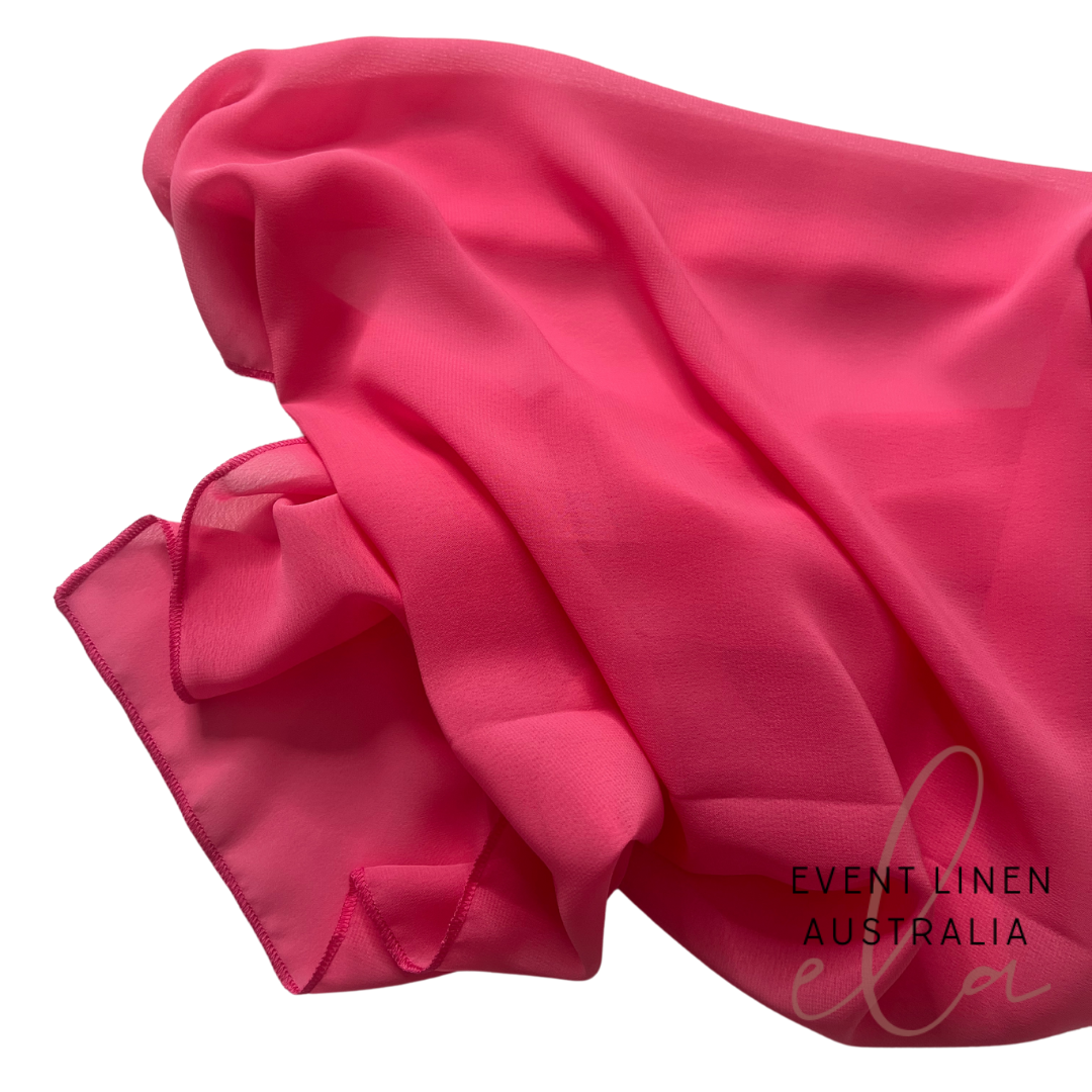 Hot Pink Chiffon Table Runner