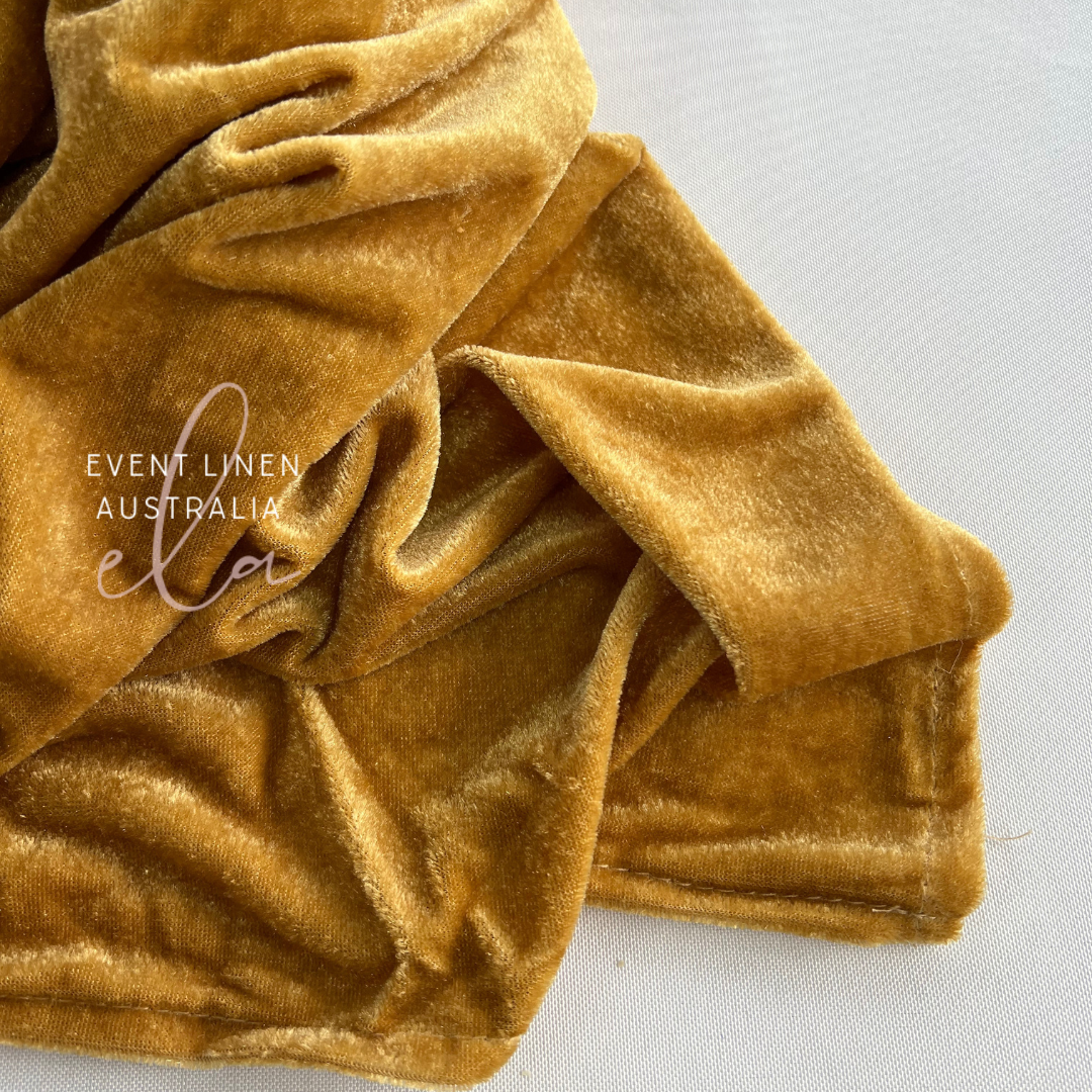 Gold Velvet Table Runner