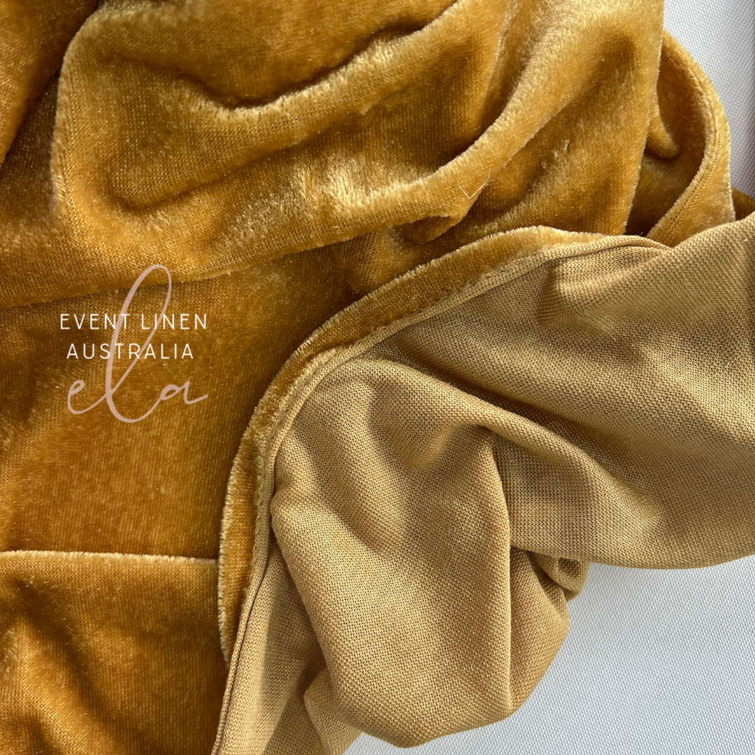 Gold Velvet Table Runner