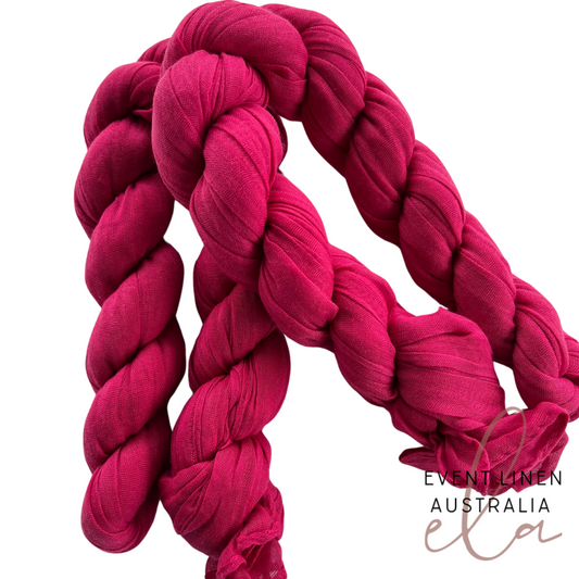 Hot Pink Cheesecloth Table Runner