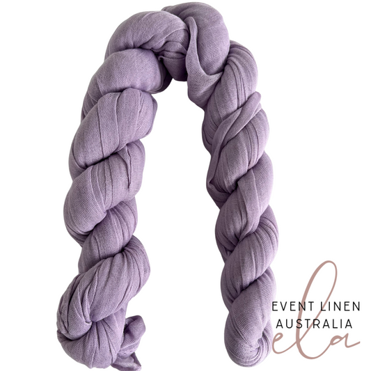Lavender Purple Cheesecloth Table Runner