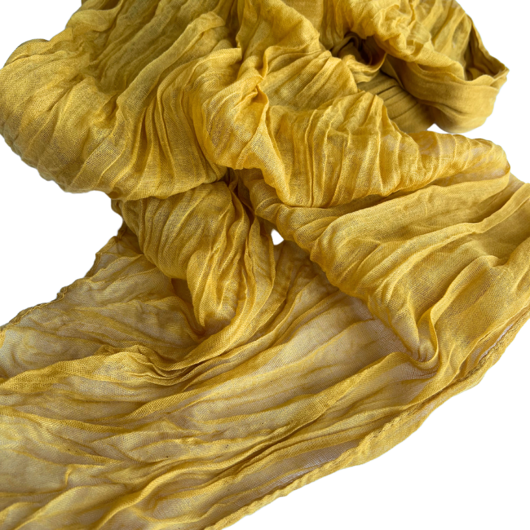 Yellow Cheesecloth Table Runner